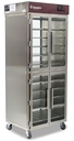 food warmer / cook n hold / floor model - 10 shelf - Thermodyne / 1900-DW - split front glass doors / ? back - 1ph/208/25a/5250w - U
