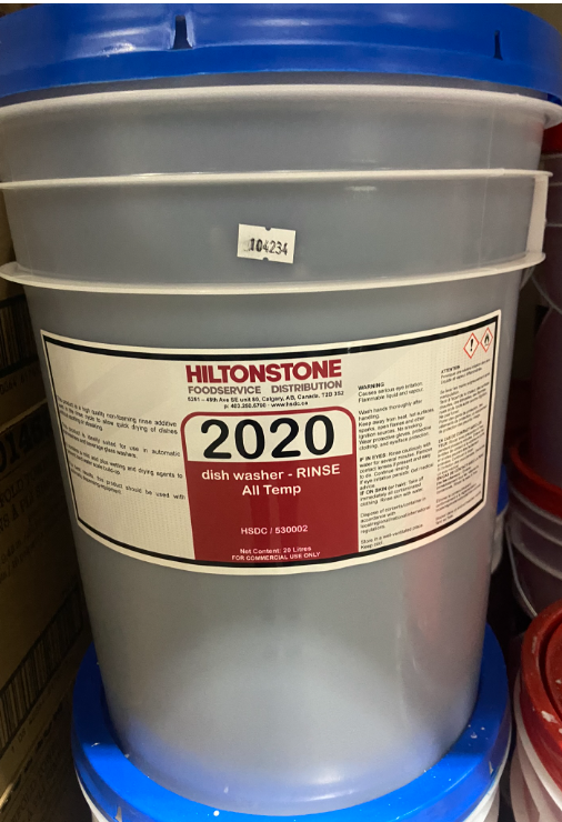 chemical - dish washer - RINSE / 2020 / All Temp - pail / 20L