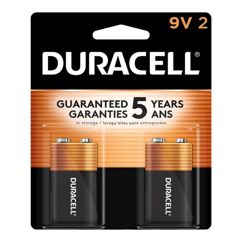 battery - 9V - Duracell - package of 2