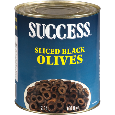 OLIVES - BLACK - sliced - Success - can/2.84L - cs/6