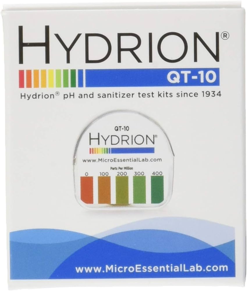 chemical - dish machine - sanitizer - TEST STRIPS - QUAT - roll / 100 - QT10