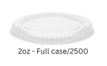 portion LID - flat - 2oz / 60ml - case/2500 - Karat
