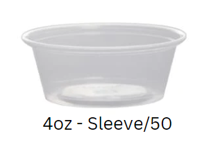 portion cup - PP - 4oz / 120ml - sleeve/50 - Karat