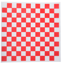 basket liner - 12"/12" - red checker - box/1000 - Choice