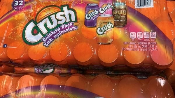 soda - Crush Rainbow Pack - 355ml - case/32