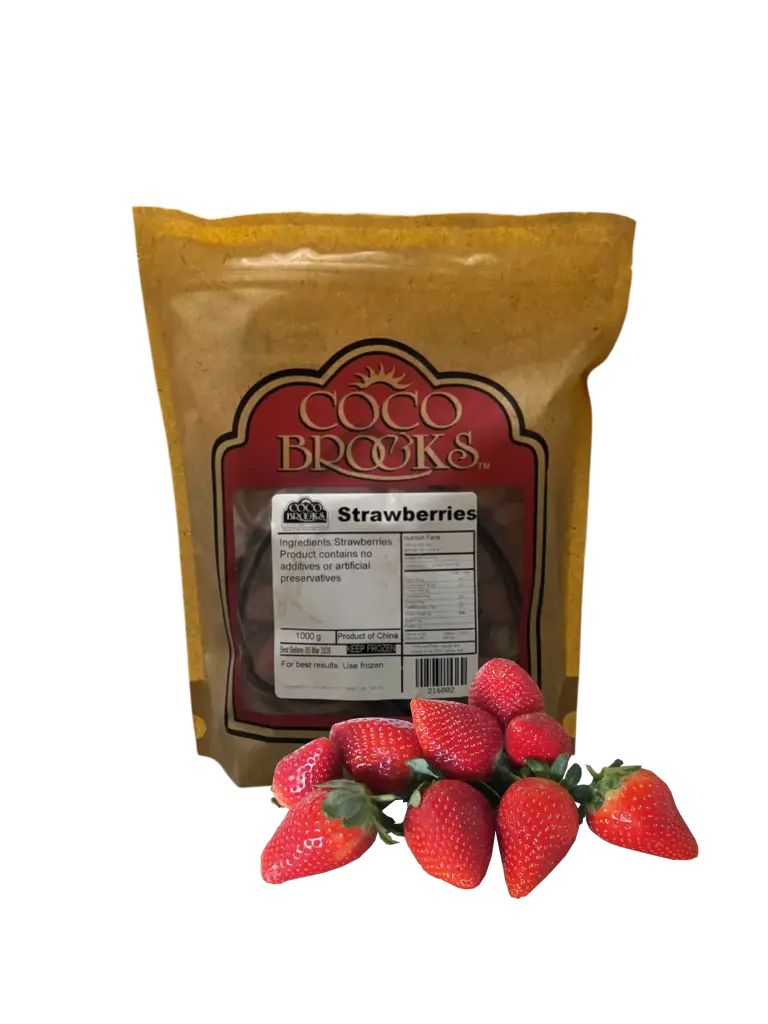 [216002] STRAWBERRIES - frozen - whole - IQF - bag/1kg