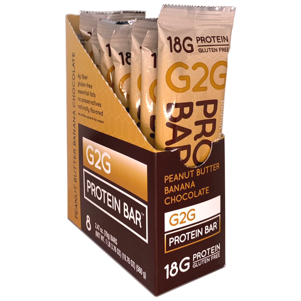 Protein Bar - Peanut Butter Banana Chocolate - G2G - box/8