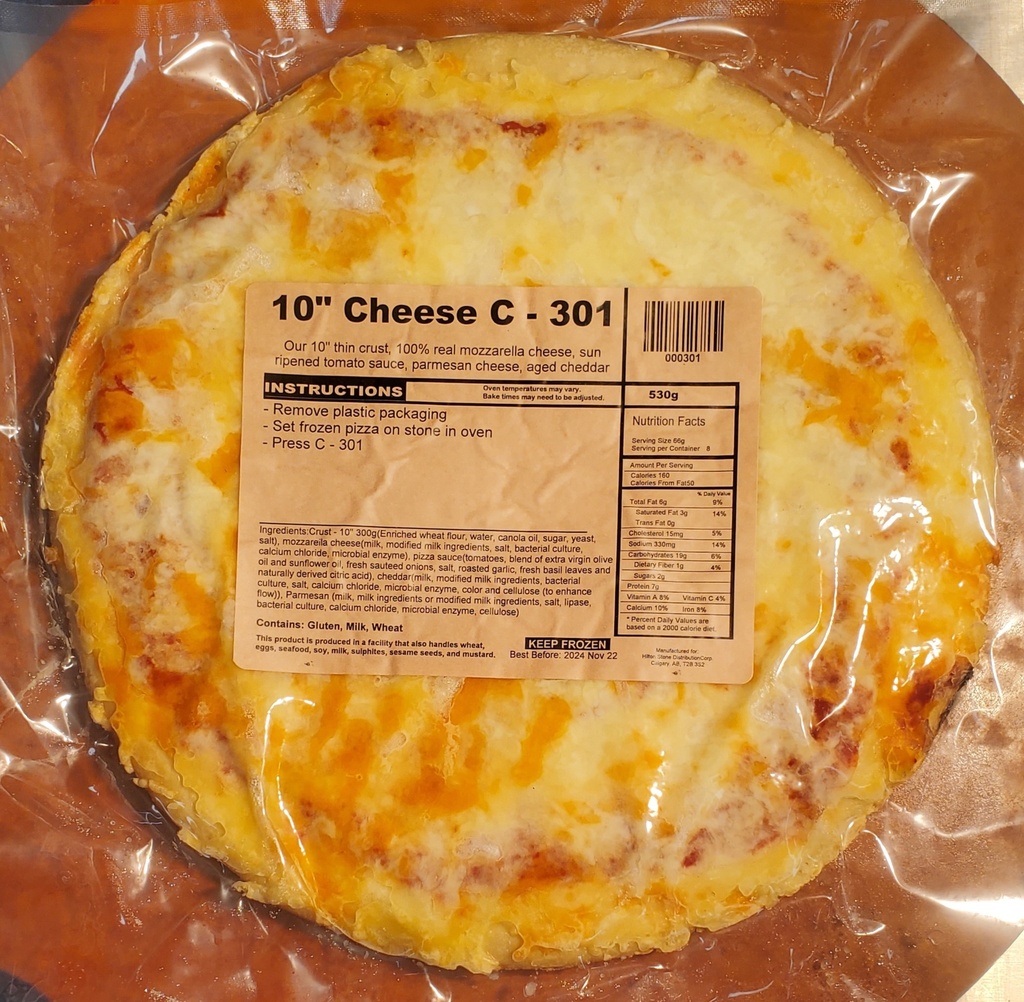 FB - pizza - frozen - 10" - OC - 3 Cheese - ea