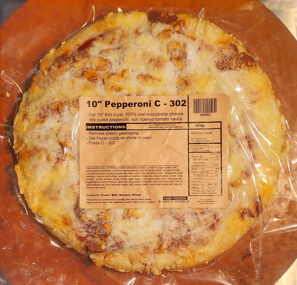 FB - pizza - frozen - 10" - OC - Pepperoni - ea