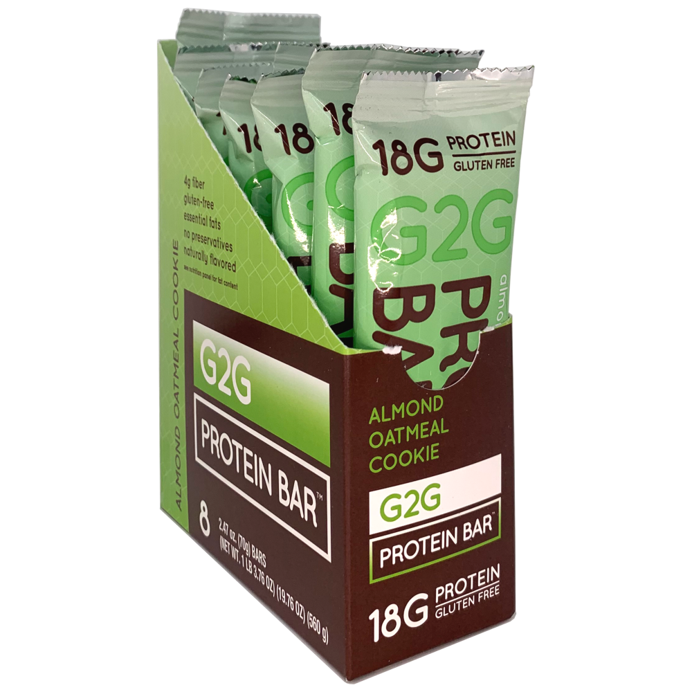 Protein Bar - Almond Oatmeal Cookie - G2G - box/8