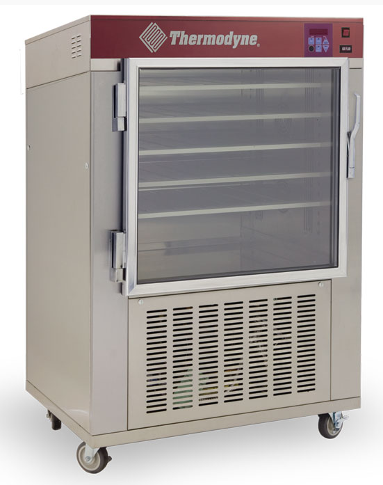 Cook n Hold - food warmer - floor model - 5 shelf - Thermodyne / 700-DP - 1 glass front doors / solid back - casters - 1ph/208/26a/5438w - N