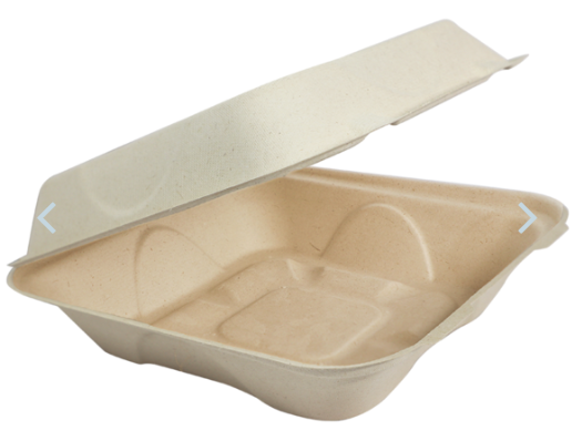 clam shell / hinged lid - compost / SC - 1-comp - 8" x 8" - cs/200 - SP