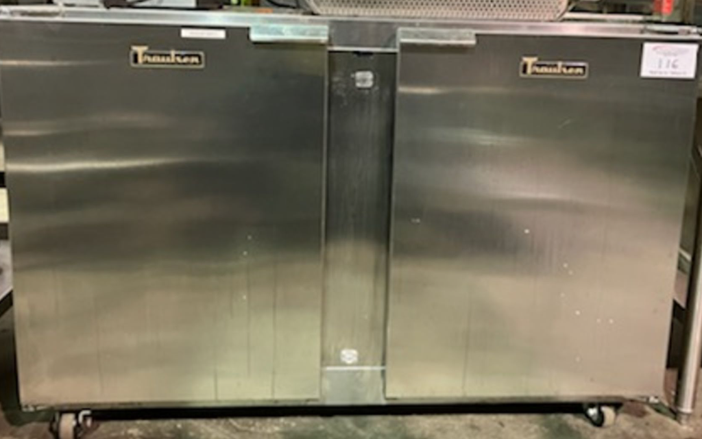 cooler - under counter - 48" - 2 door - Traulsen / UHT48-LR - 2 shelf - casters - 115v/6a - U
