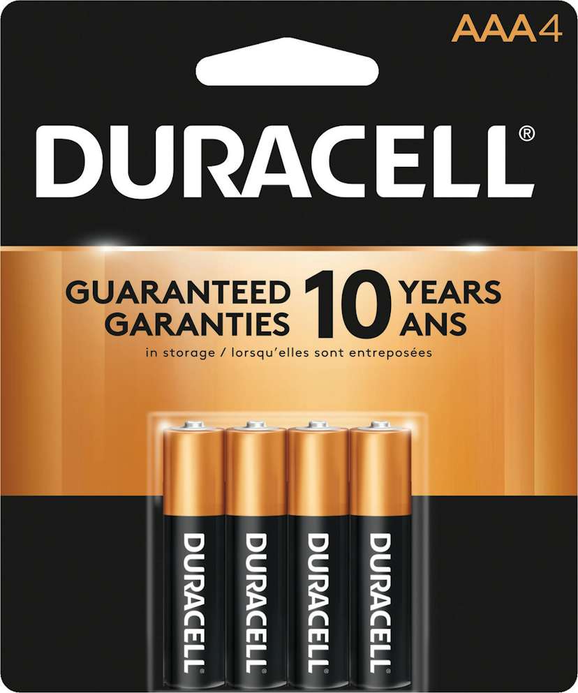 battery - AAA - Duracell/Kirkland - alkaline - pkg/4