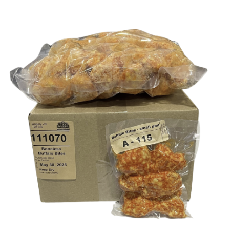boneless BUFFALO chicken bites - case/4.8kg
