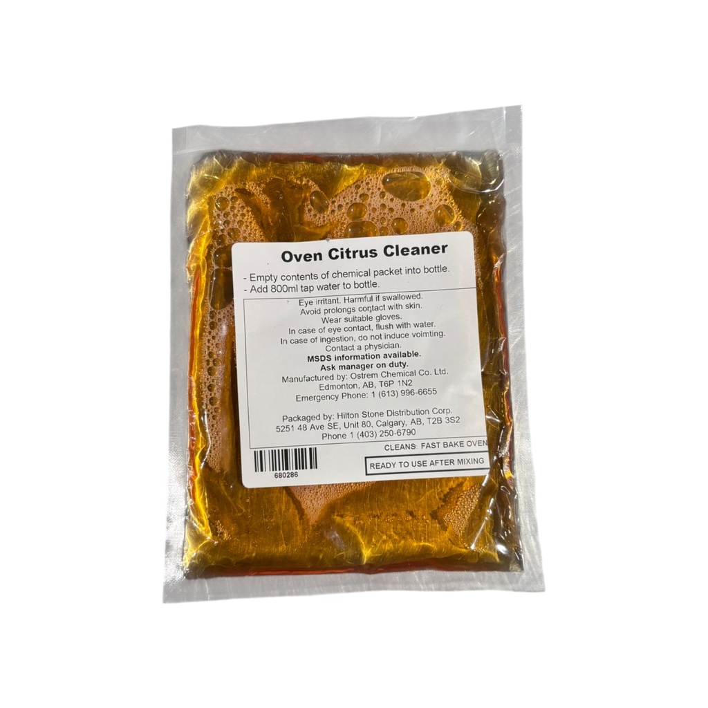 OVEN CLEANER - Spray Bottle REFILL POUCH - for inside fast bake oven - Concentrate Citrus - 200ml
