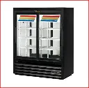 gdm - COOLER - 2 door - 40" - True / 41CPT-48-HC-LD - PASS THRU - black cabinet - 8 shelf - casters - 115/4.3a/495w - N