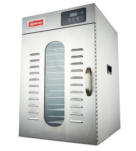 [769002-N-s/n-0009] dehydrator / 16 tray - digital controls - Omcan / 47557 - 23"/19"/28" - stainless steel - 120v/8.3a/1500w/1hp - N