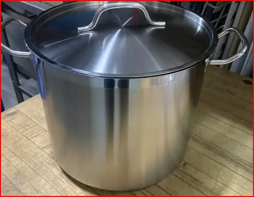 [SPS20-N] stock pot - Stainless Steel / HD - 20qt - w/cover - 11"/12"h - Update / SPS20 - induction ready - N