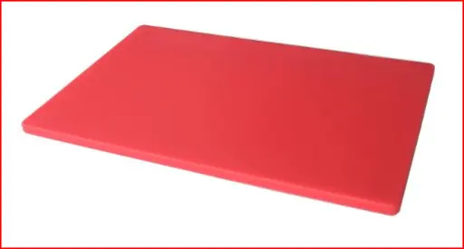 [41200-U] cutting board - hdpe - RED - 12"/18"/0.5" - U